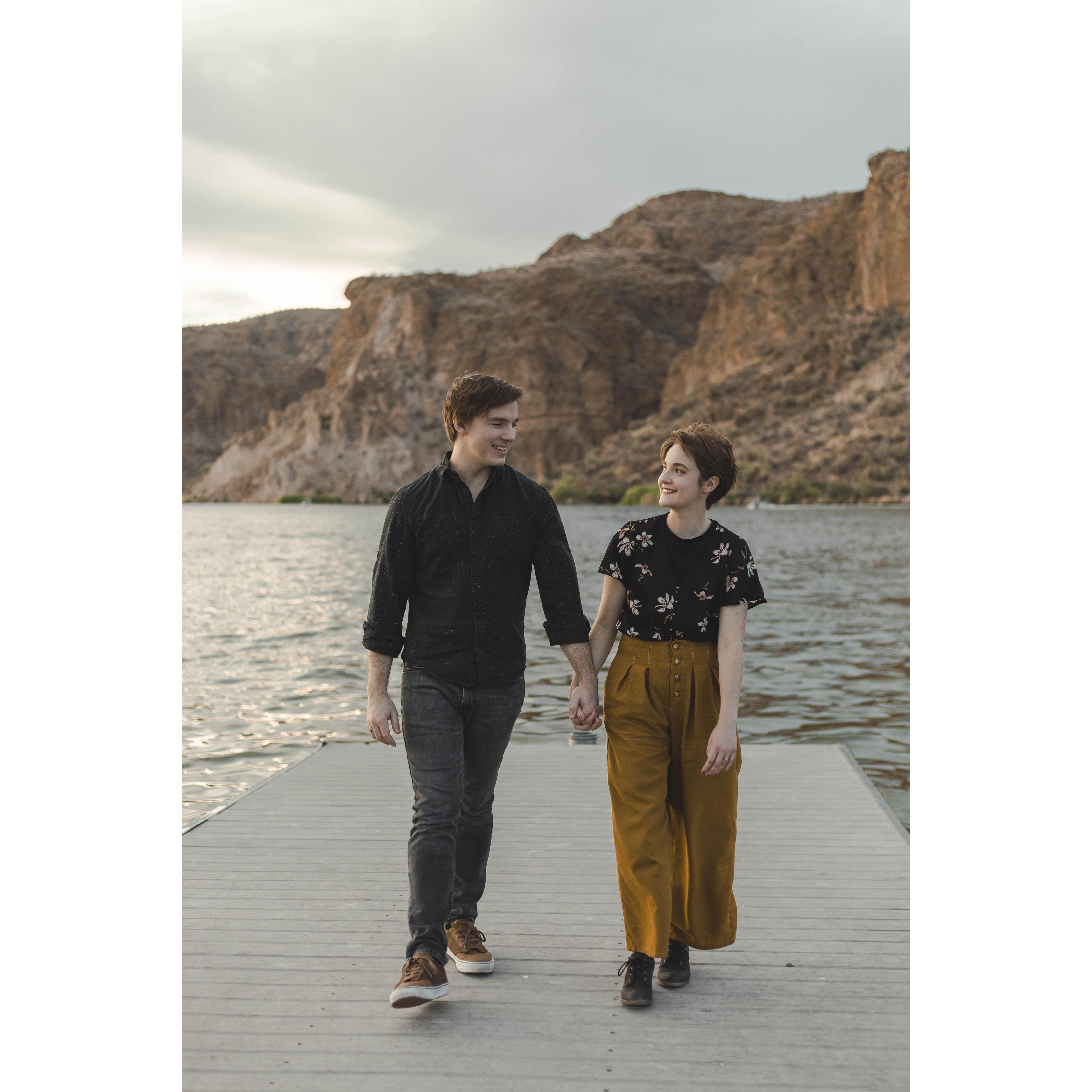 Engagement Photos at Canyon Lake with Sara at Cactus Life Photography