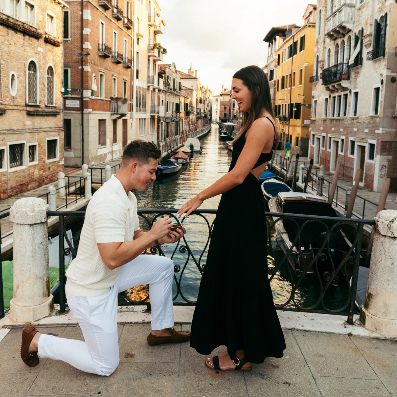 The moment Mike realized the ring box was upside down