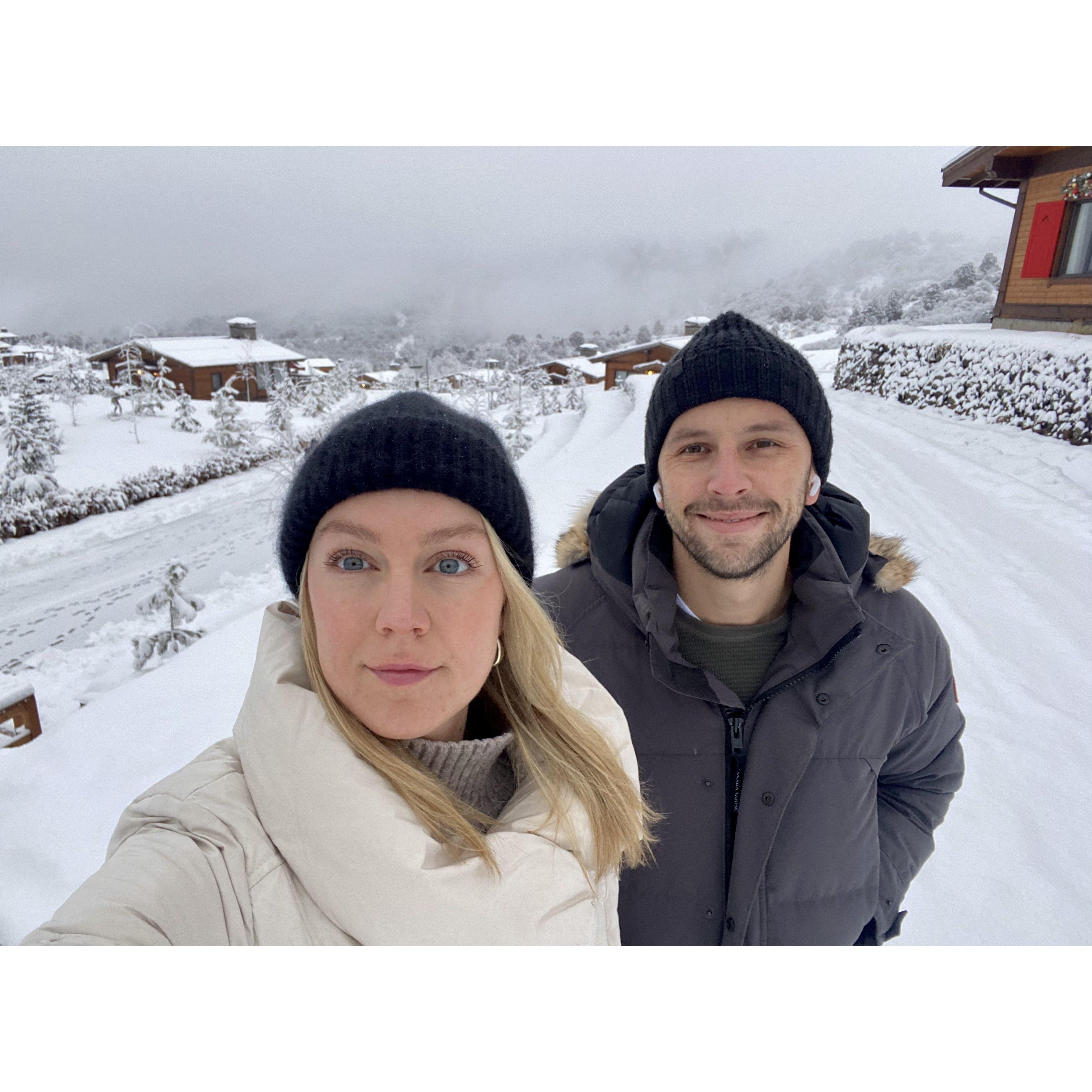 Visiting the mountains in Uzbekistan