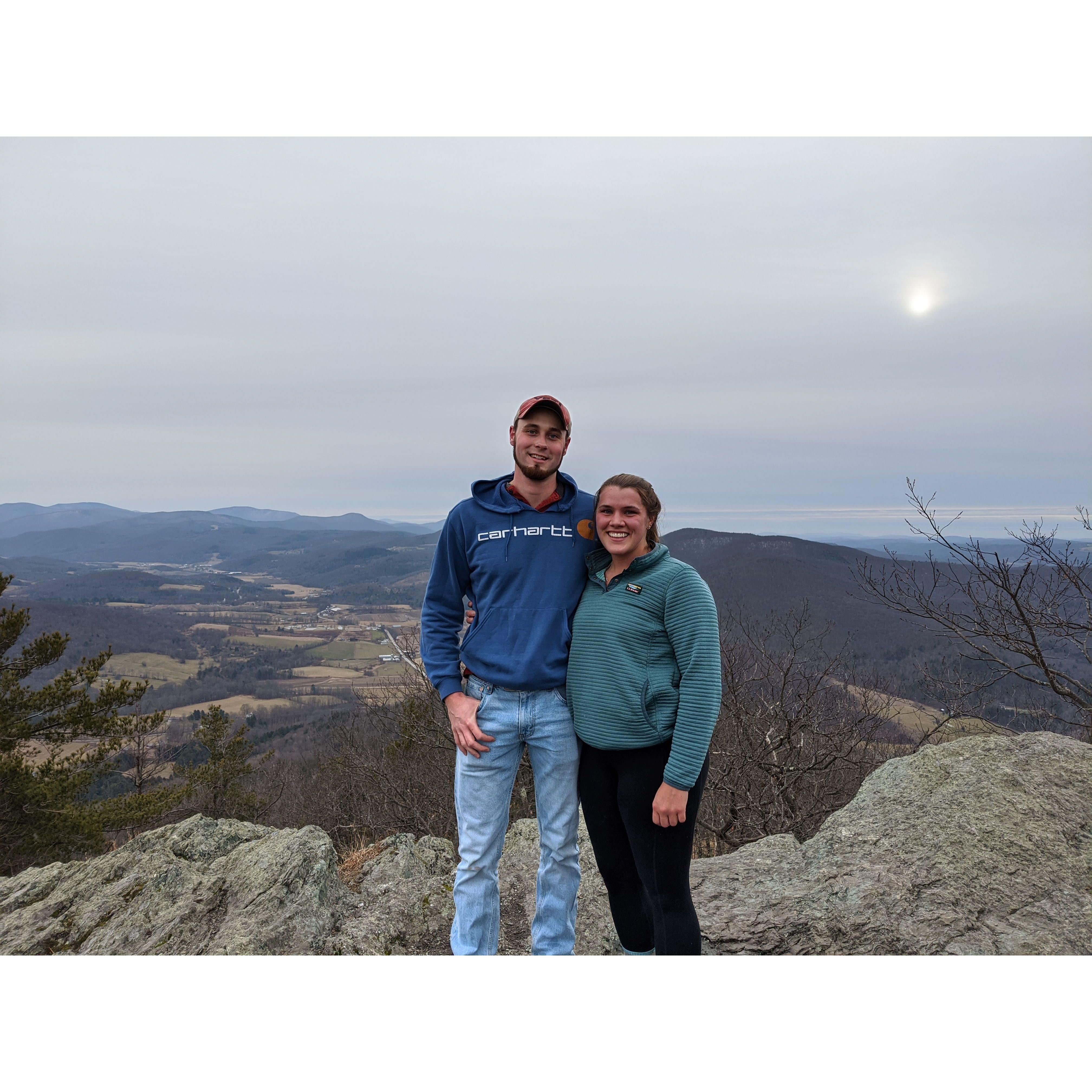 Our first hike together. Haystack December 2019