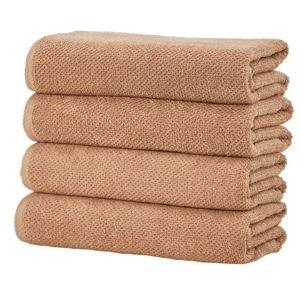 Clay Cotton Quick Dry Textured Bath Towel - Great Bay Home