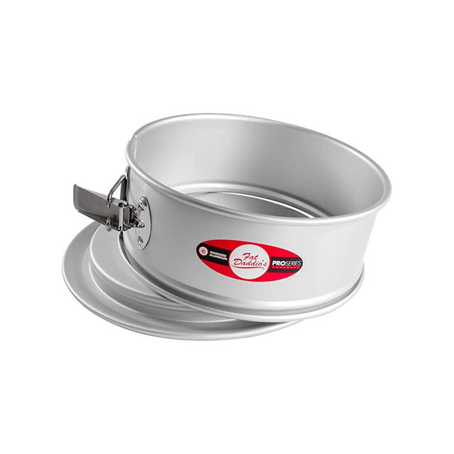 Fat Daddio's Aluminum Springform Cake Pan, 10 x 3 Inch, Silver