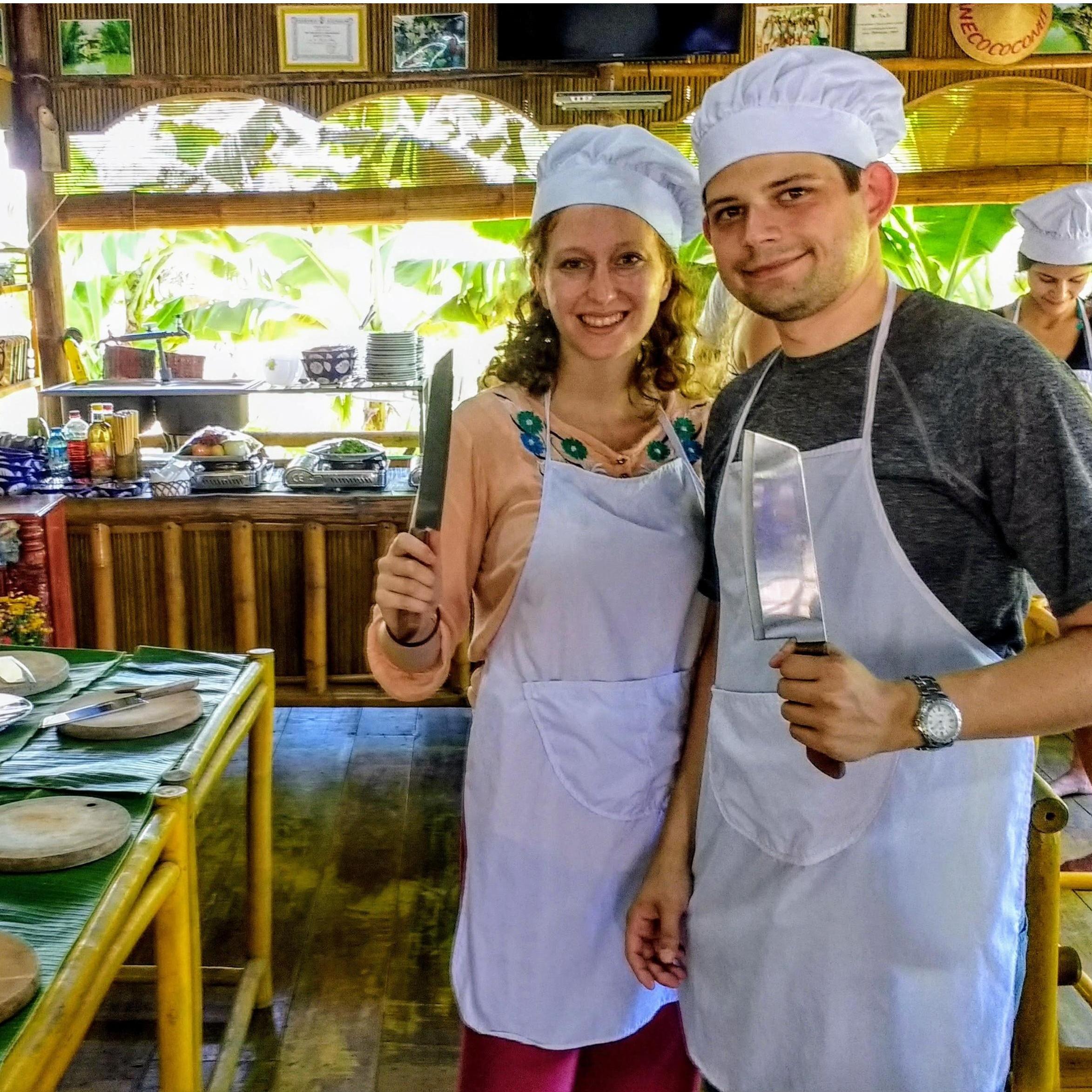 After graduation, we took a 5-week trip to Southeast Asia and sharpened our knives and cooking skills in a few different cooking classes!