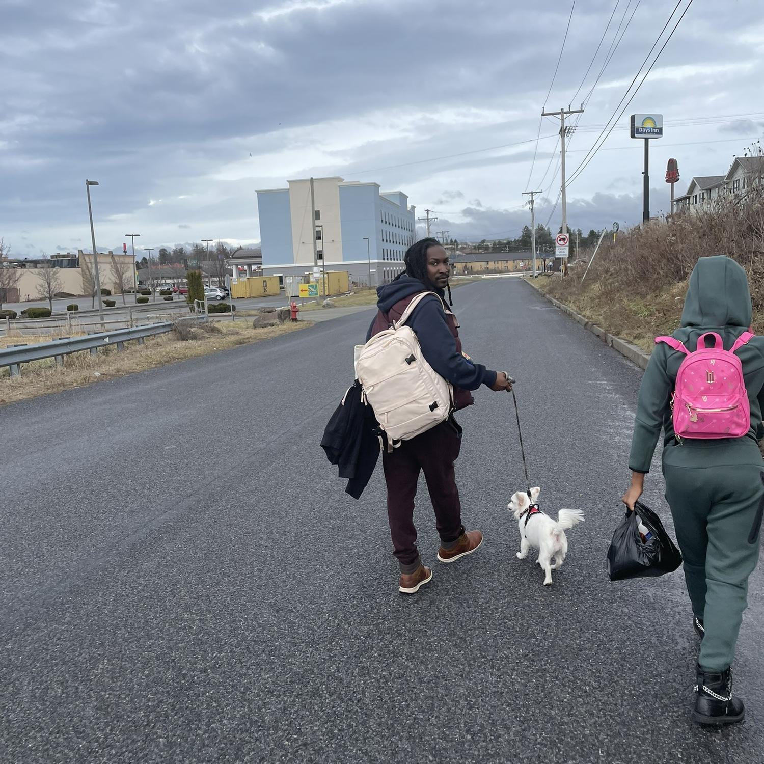 On our way back to NYC from KC, our car broke down in Middle-of-Nowhere, PA, leaving us stranded for the night with Azariah and Angel. Shout out to the Hampton Inn for saving us!