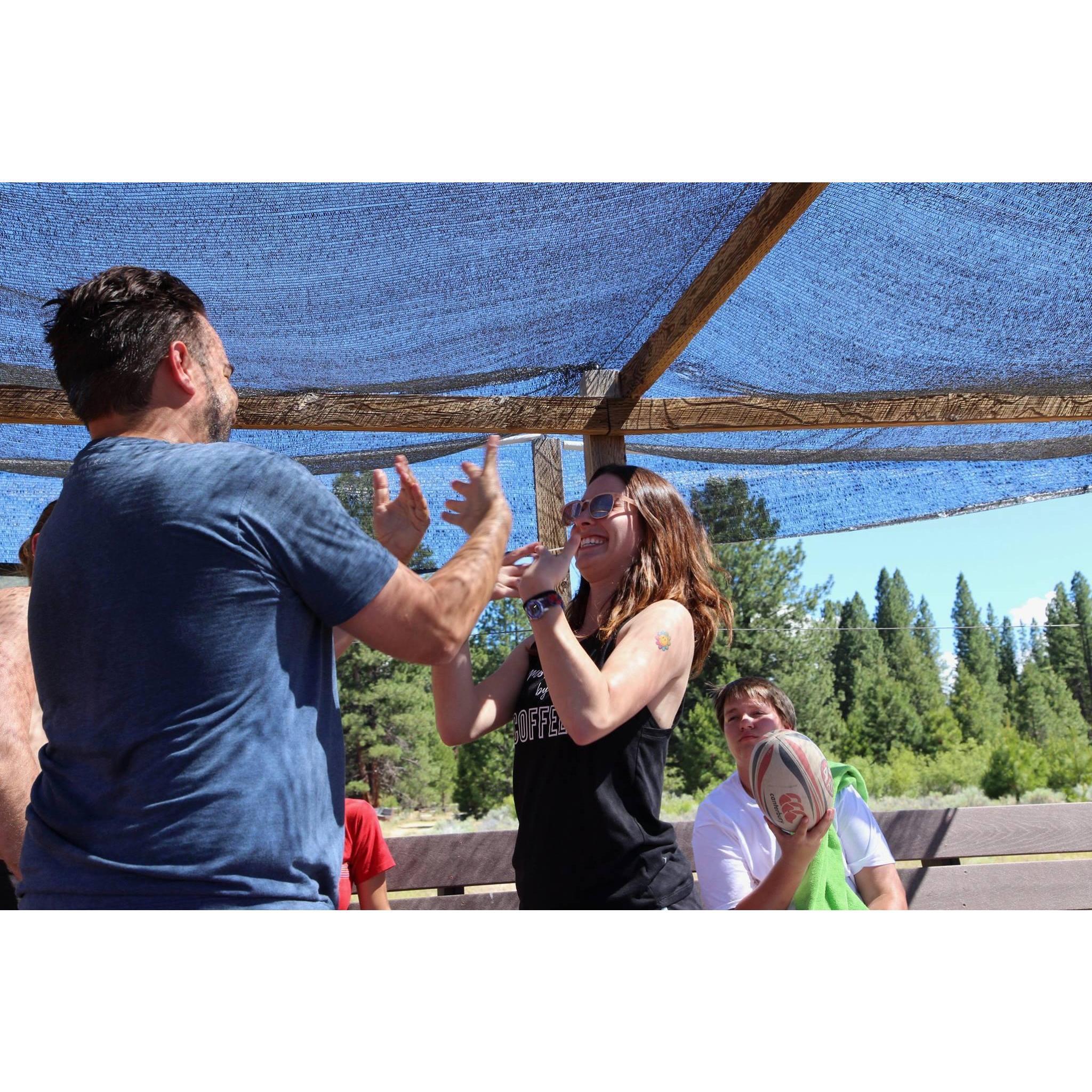 Playing 'Pattycake Pattycake' at Camp Signshine - July 2018