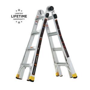 18 ft. Reach MPXA Aluminum Multi-Position Ladder with 300 lbs. Load Capacity Type IA Duty Rating