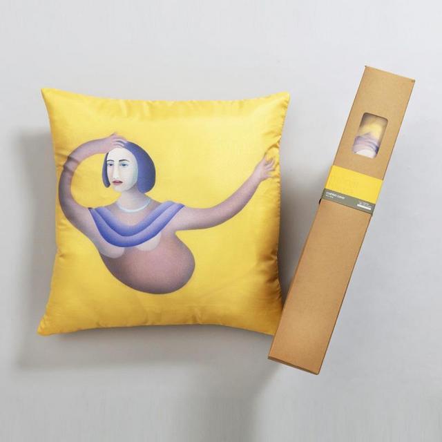 Cushion Cover | Manjit Bawa | Yellow