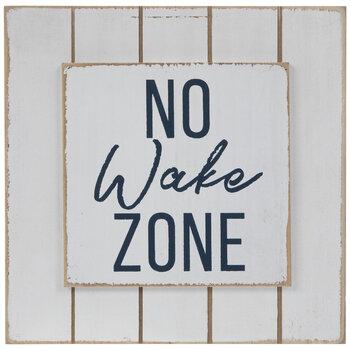 No Wake Zone Wood Decor
