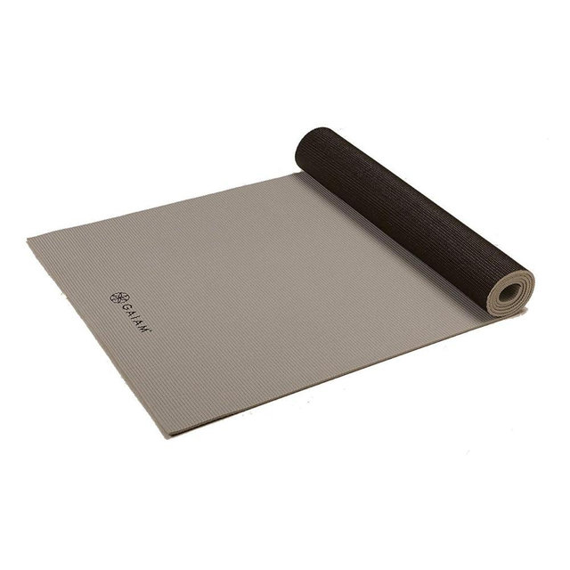 Gaiam Solid Color Yoga Mat, Non Slip Exercise & Fitness Mat for All Types of Yoga, Pilates & Floor Exercises