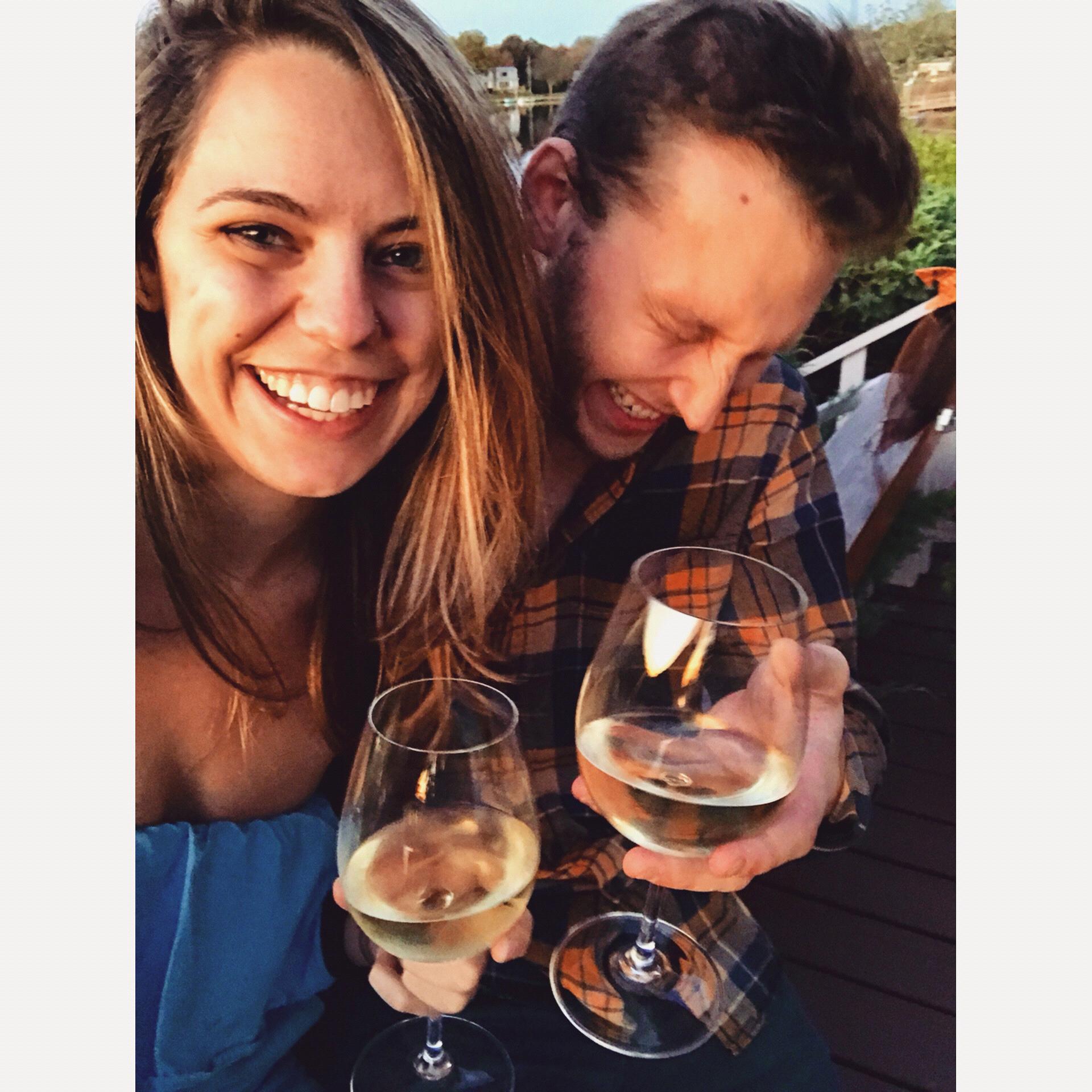 A fall weekend in Rhode Island when we were still dating!