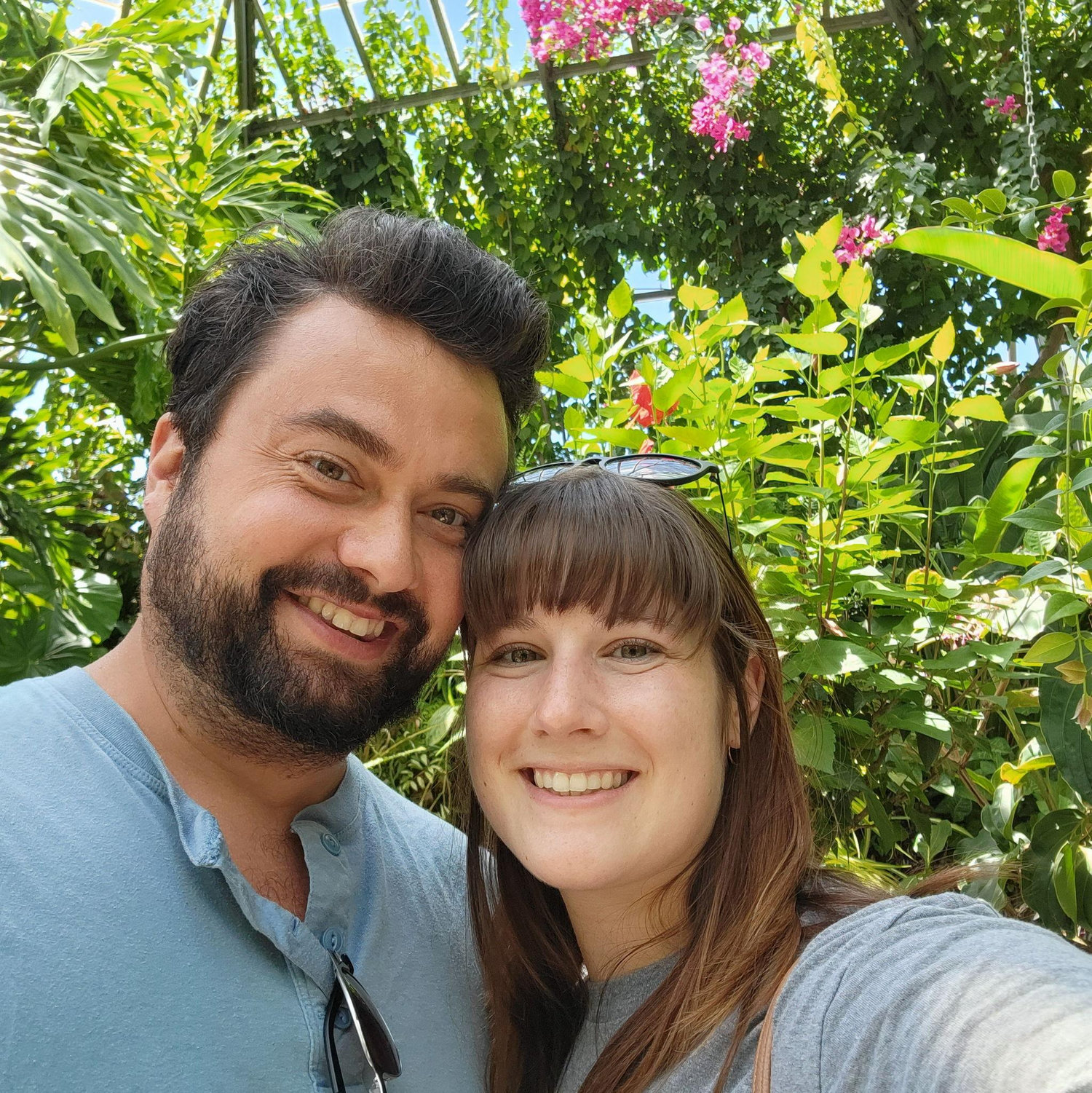 One of our first dates to the Conservatory at Belle Isle
