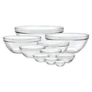 Duralex 10pc Glass Stackable Bowls - Clear