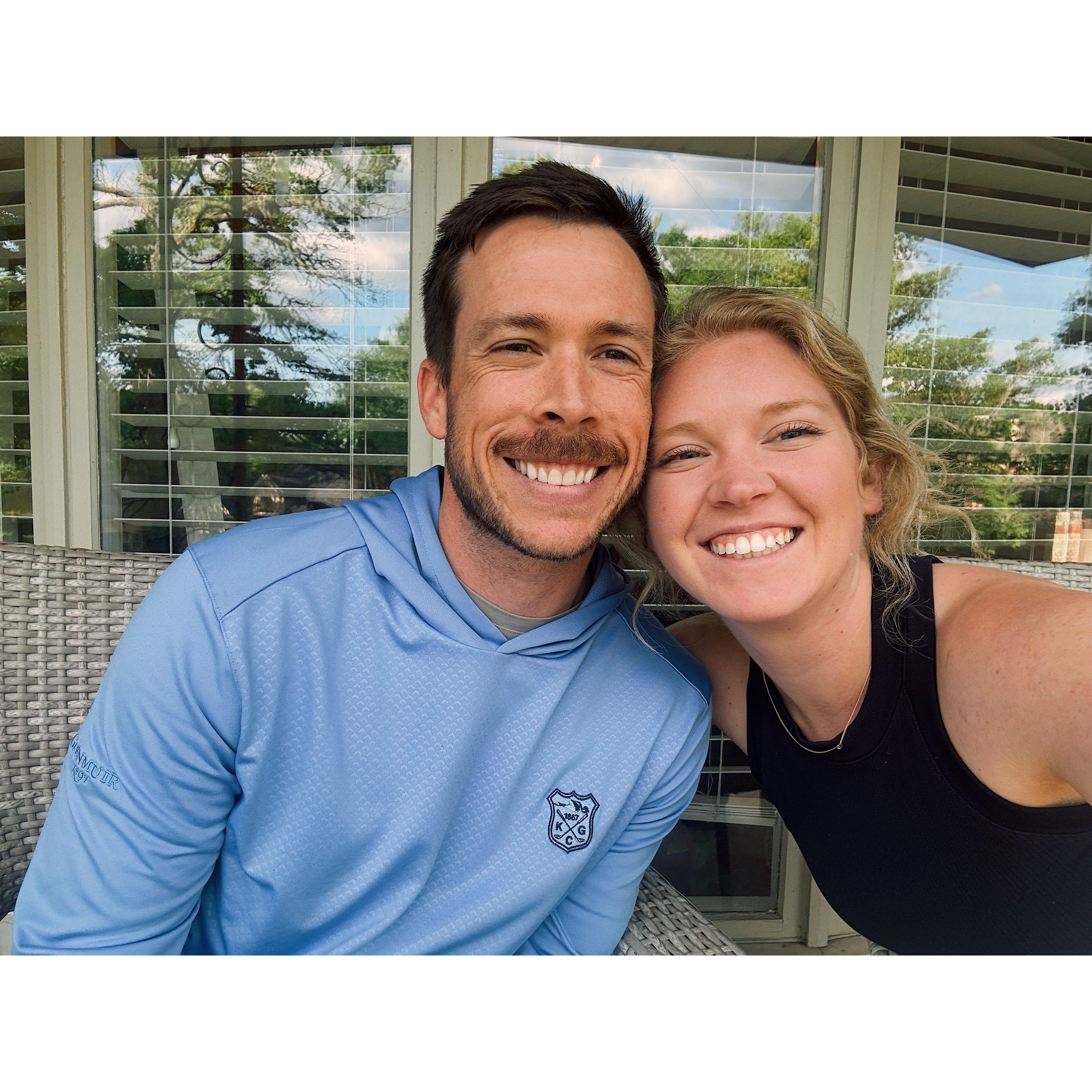 Friday nights are affectionately known as pizza night! Best enjoyed on the porch! (And followed by Saturday morning pancakes)
