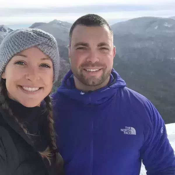 One of our favorite activites, hiking in the Adirondack "high peaks."