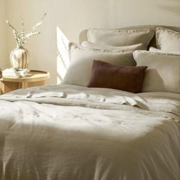 Linen Duvet Cover (Bone) - King/Cal King