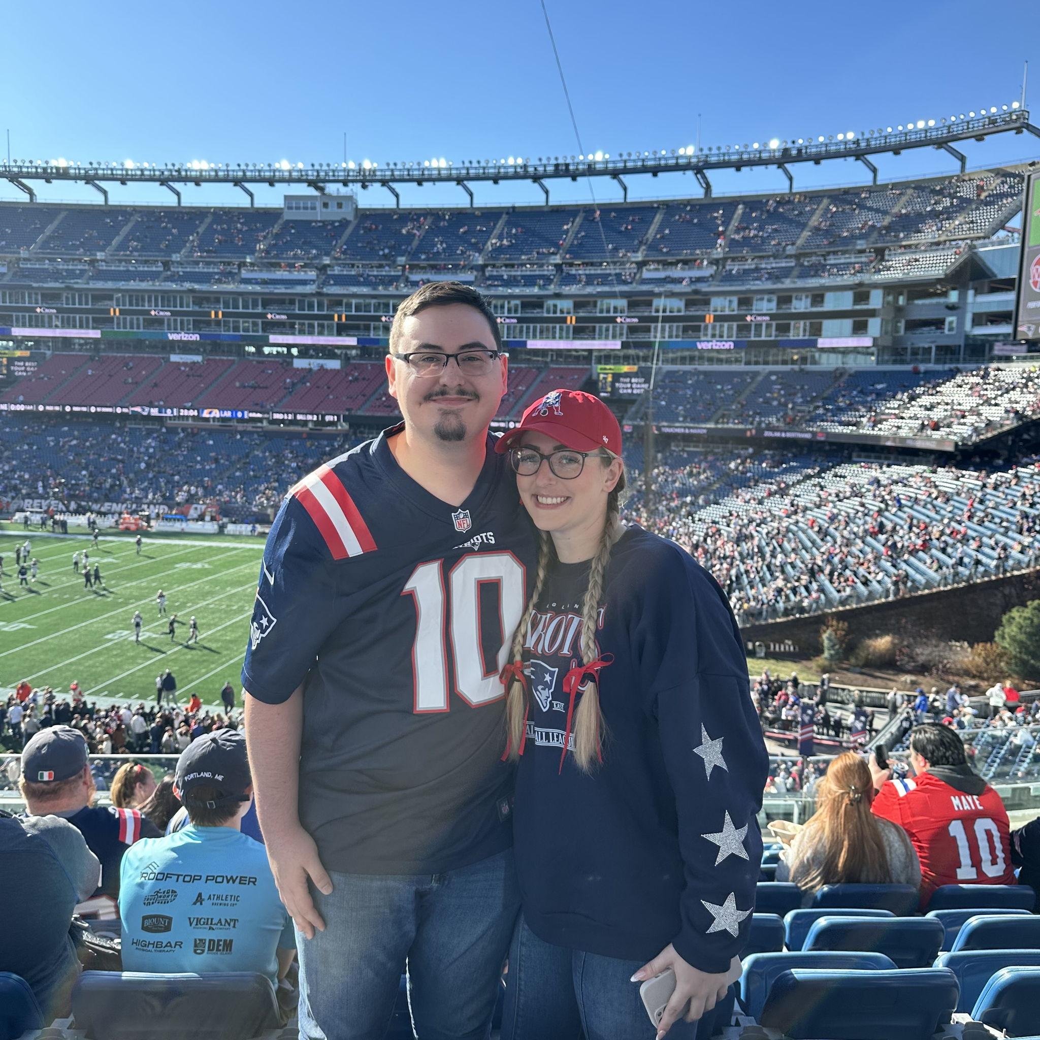 Watching the Pats at Gillette Stadium!