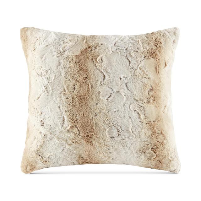 Madison Park Zuri Faux-Fur 20" Square Decorative Pillow