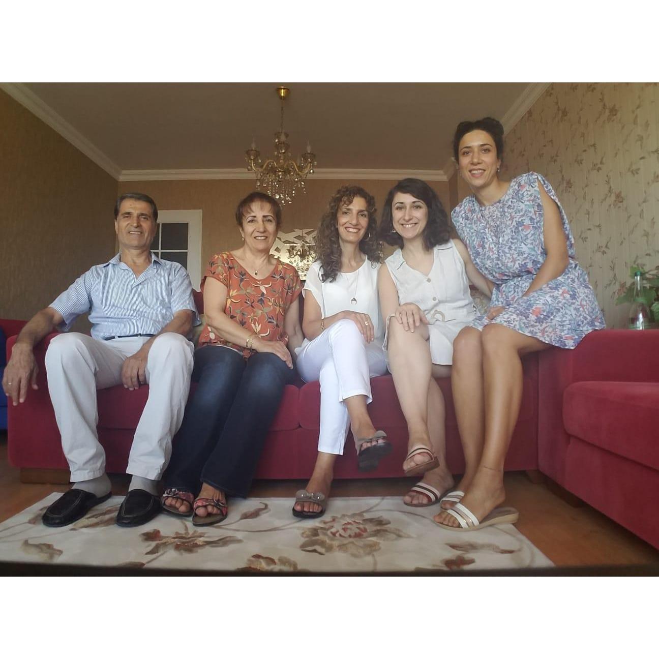 Duygu's lovely family, the Çiçeks.
