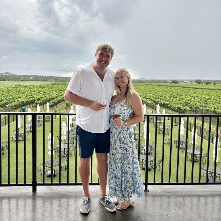 Shout out to Brittany for joining the winery club after our tasting so we could go to the members only area with this beautiful view!
