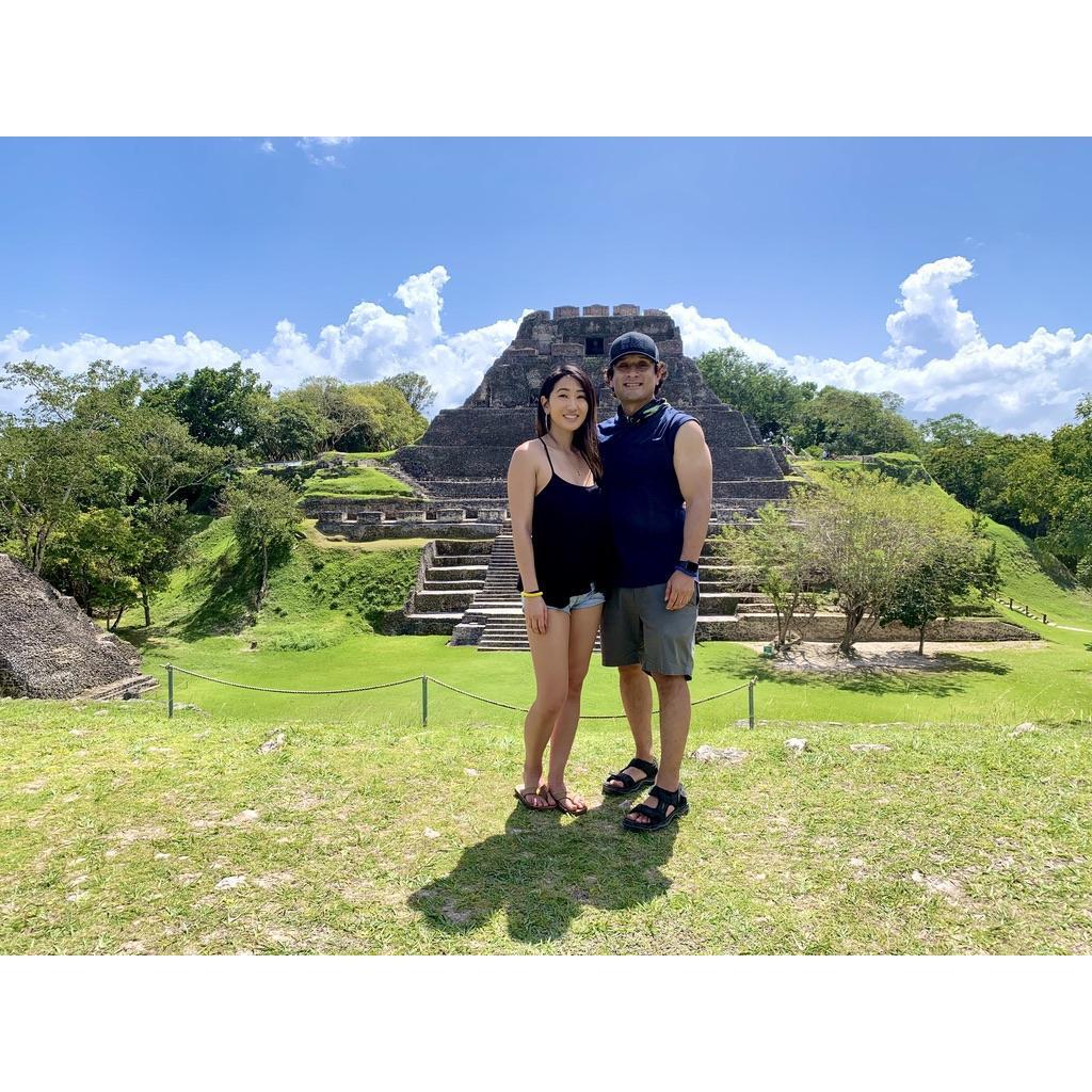 Exploring Mayan ruins in Belize