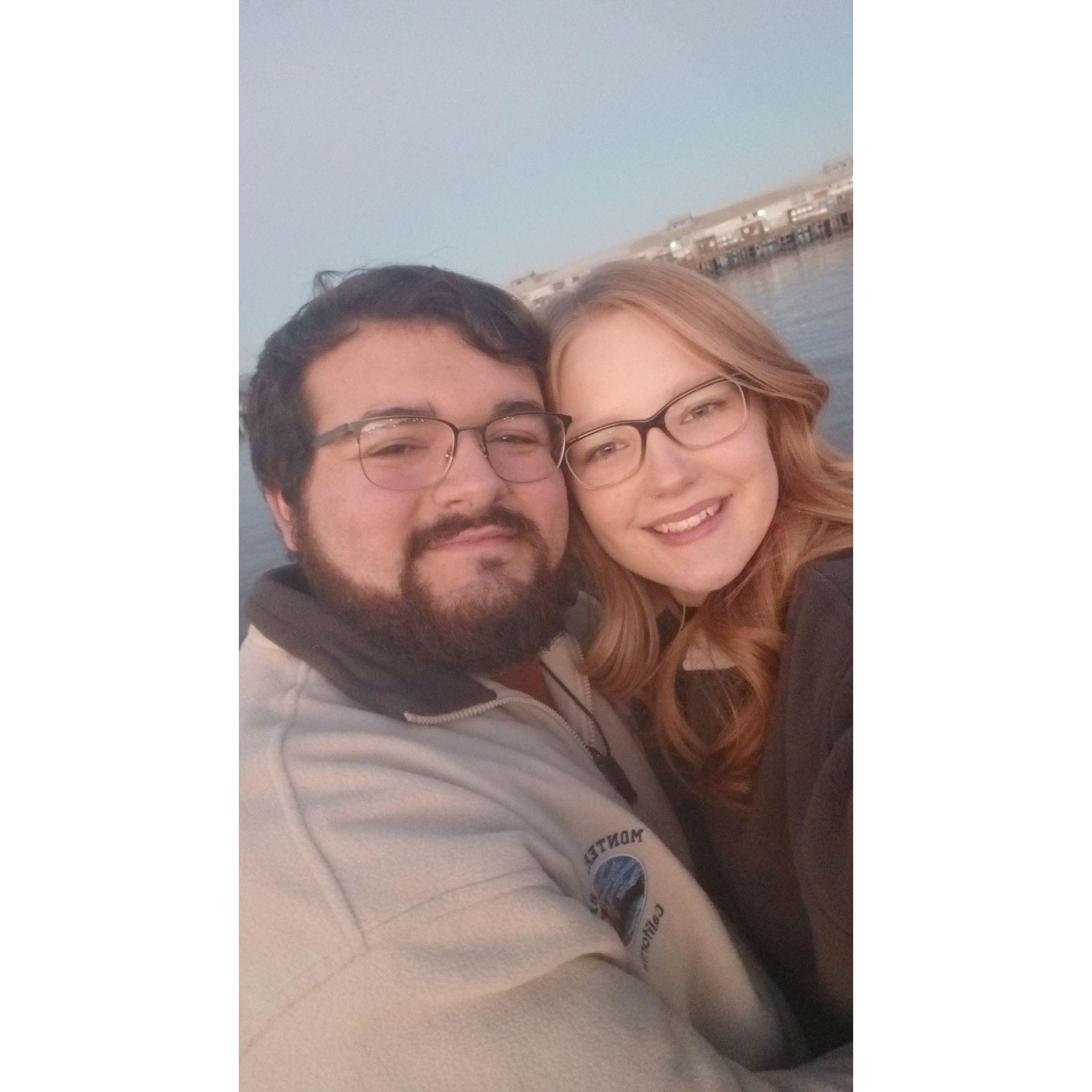 Trip to Monterrey Bay with Delainey's family in January 2025.