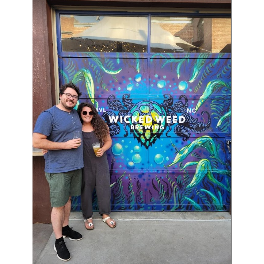 Visiting Wicked Weed Brewery on our trip to Asheville, North Carolina