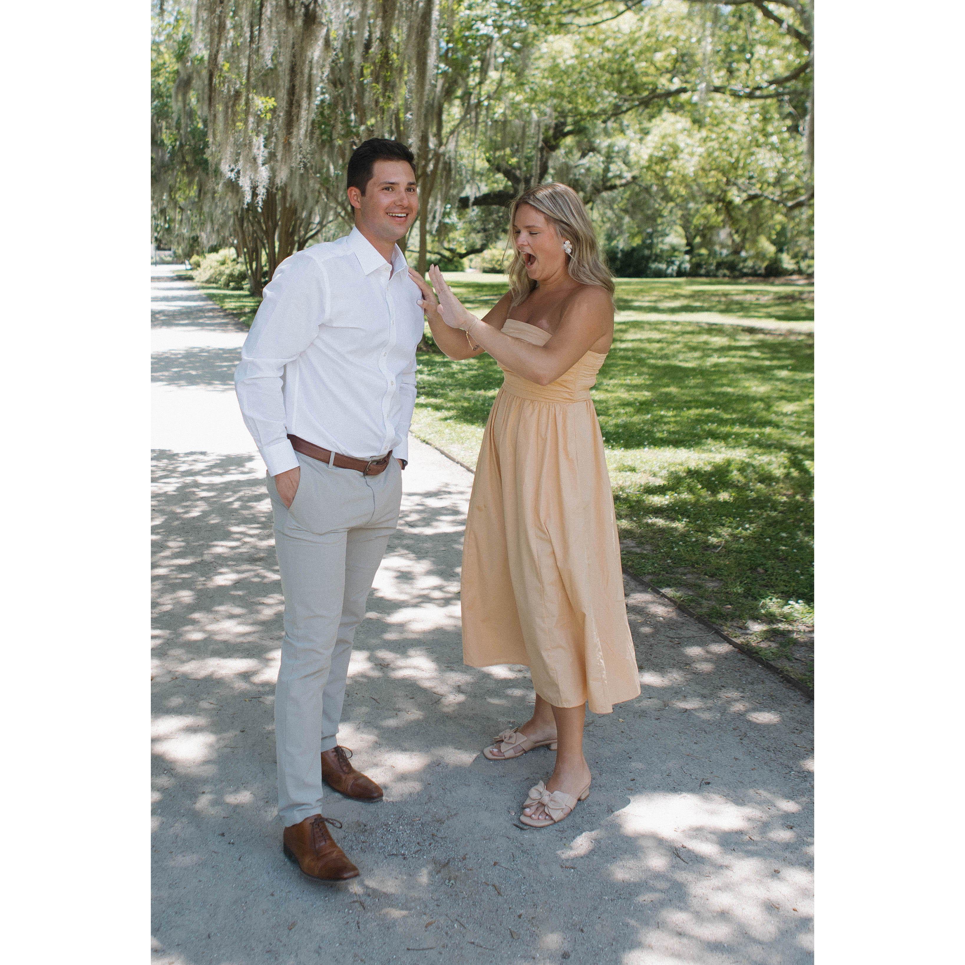 Stunned by the ring!