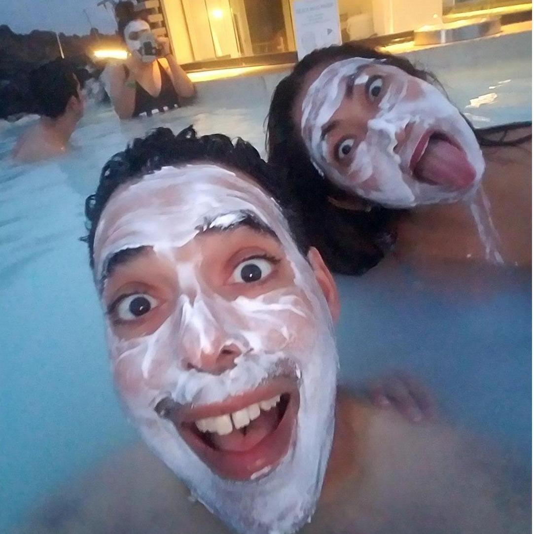 Blue Lagoon, Iceland. We had a blast.