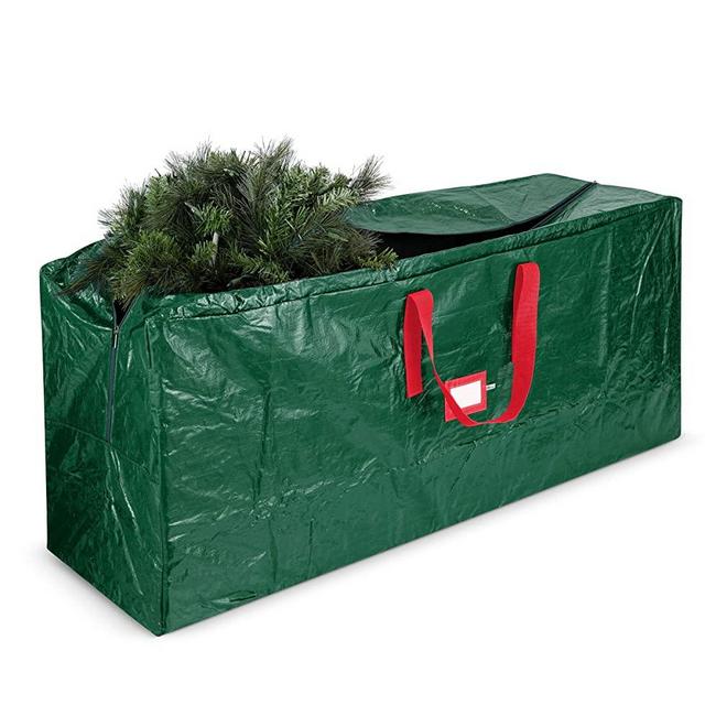 Artificial Christmas Tree Storage Bag - Fits Up to 7.5 Foot Holiday Xmas Disassembled Trees with Durable Reinforced Handles & Dual Zipper - Waterproof Material Protects from Dust, Moisture, & Insects