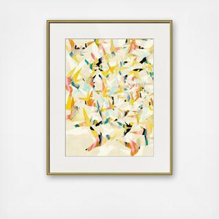 Color Migration on Cream Framed Wall Art
