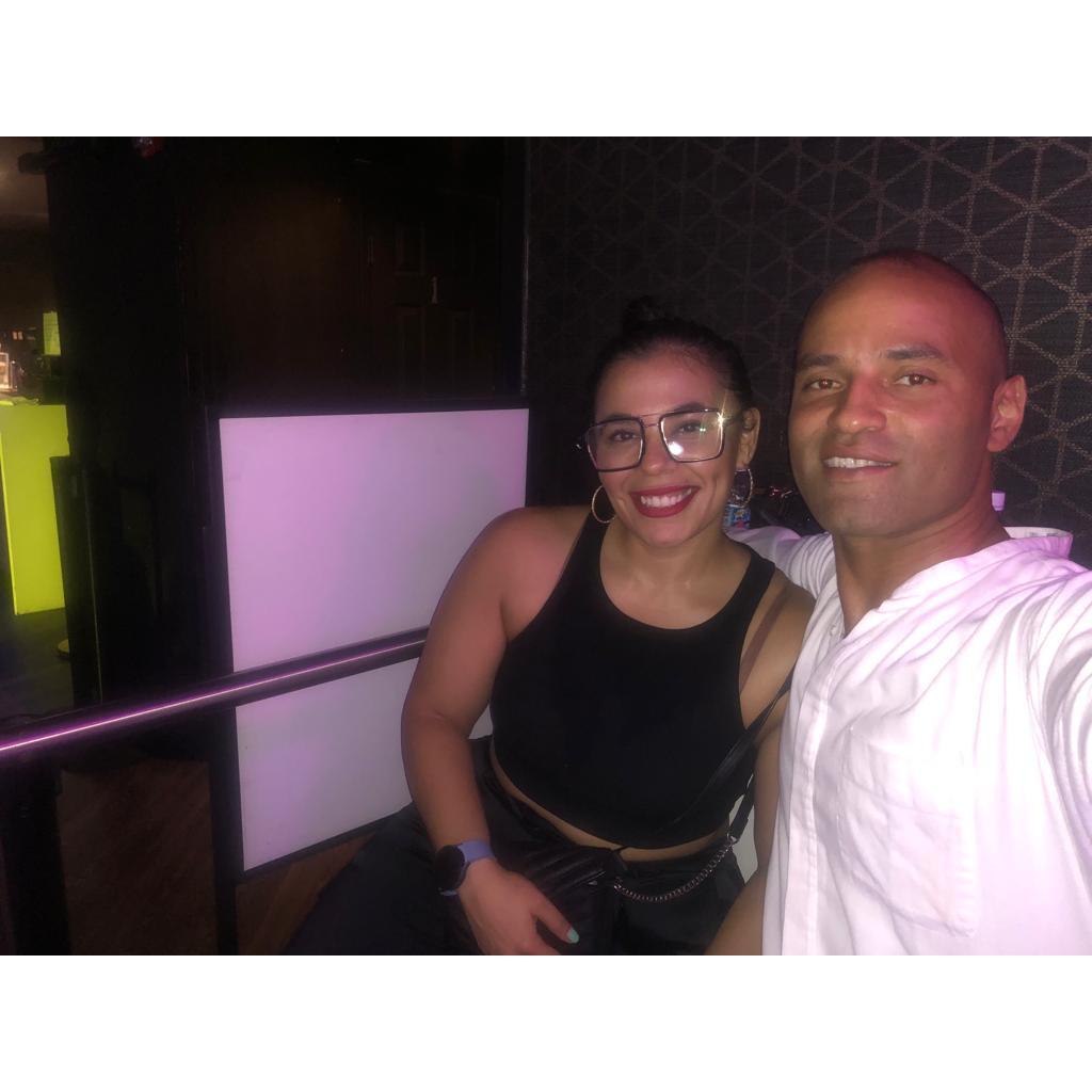 The week we met. We went dancing for our second date. Fun fact we went on 4 dates that week.