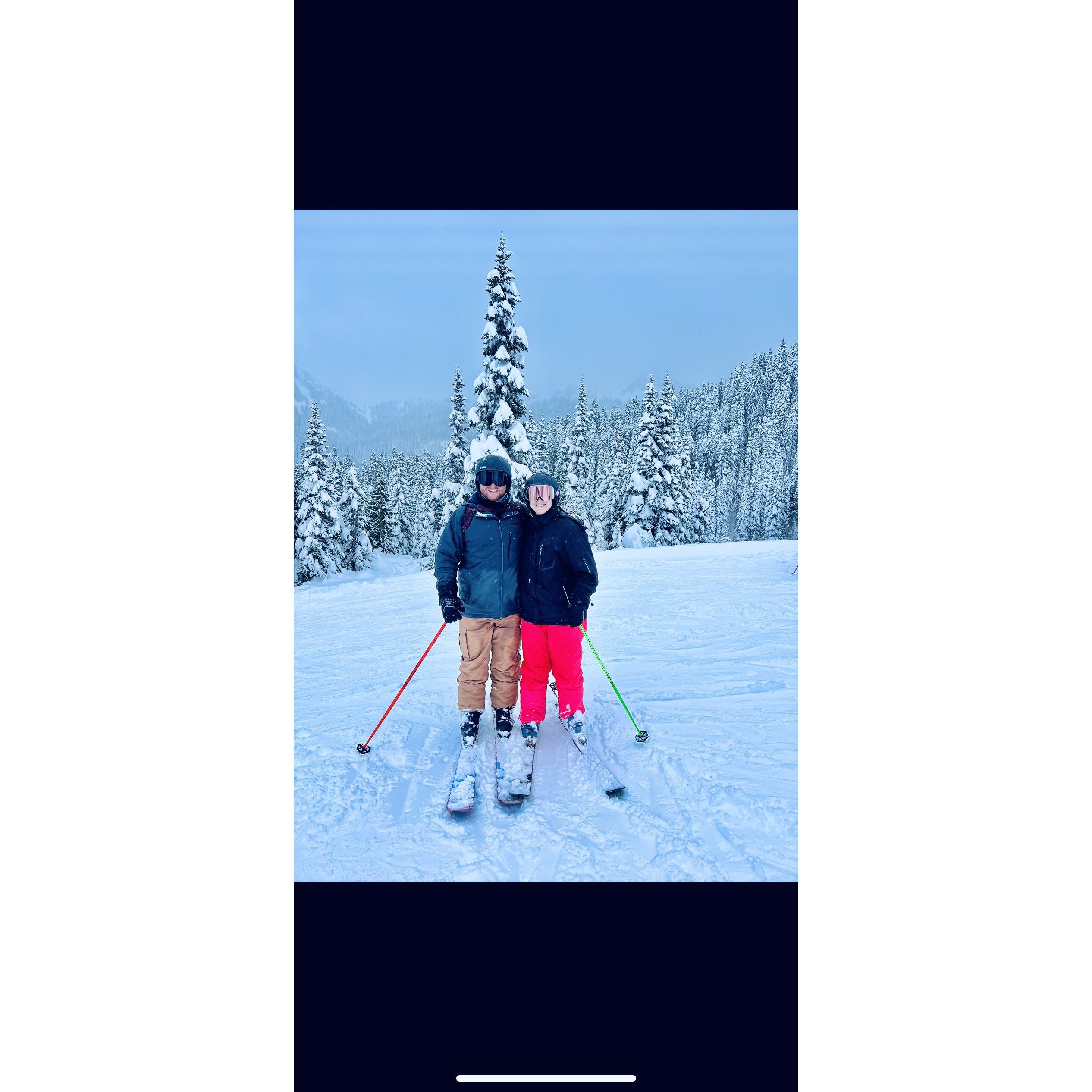 The moment I realized Devin is fearless and is WAY better at skiing than me