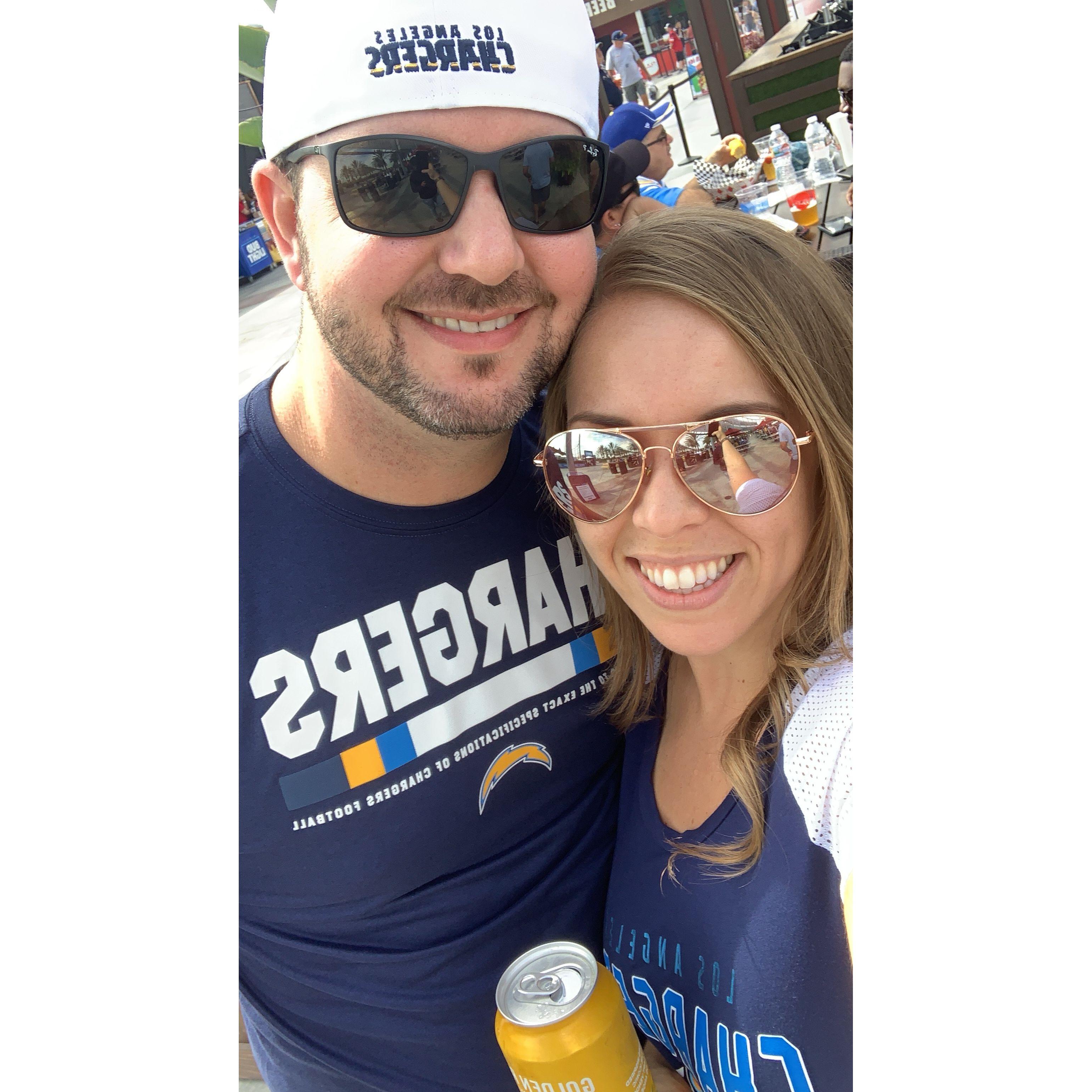 Our first Chargers game