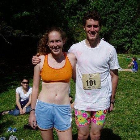 Post race - both of us had just run our first half! (2007)