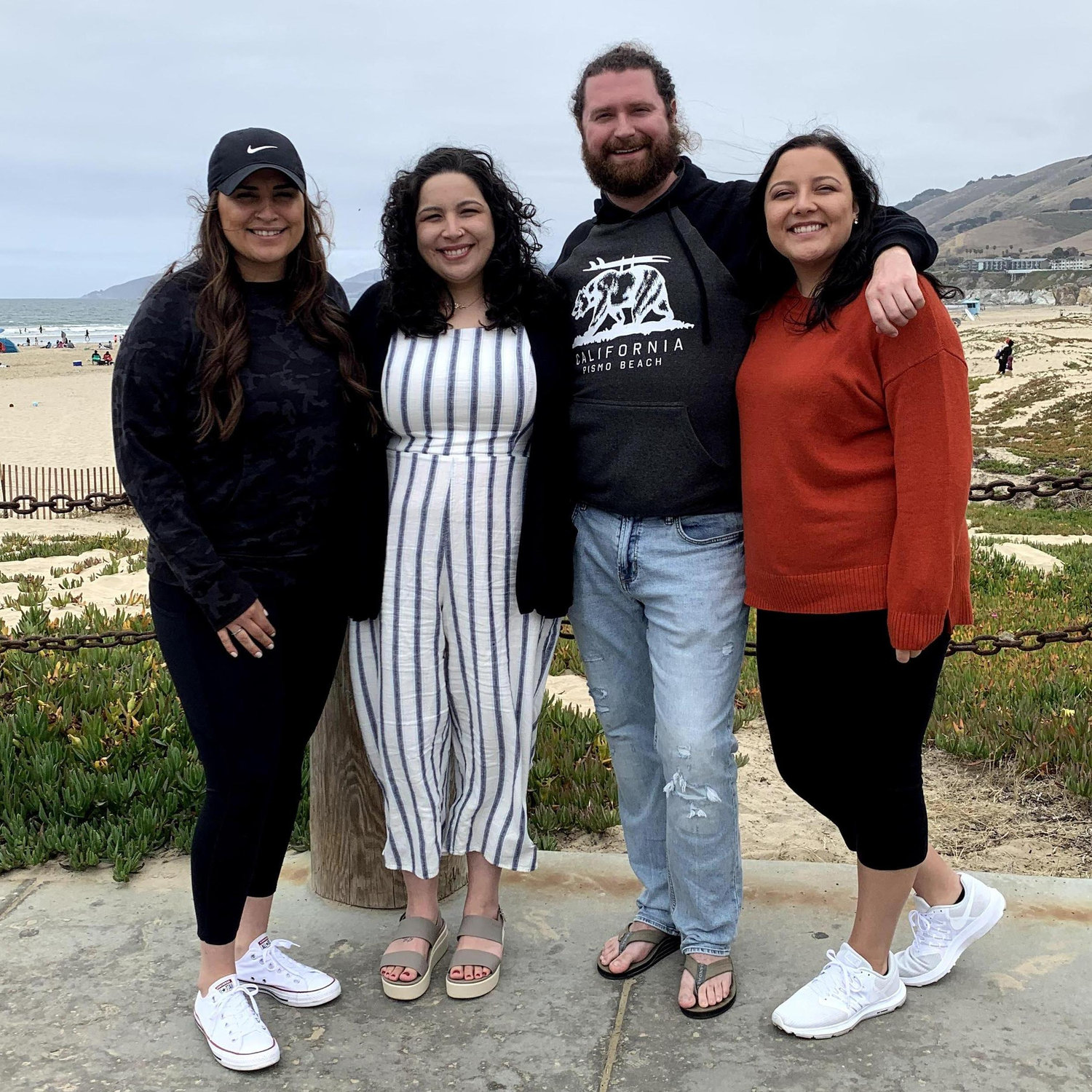 Celebrating engagement with Victoria's sisters!