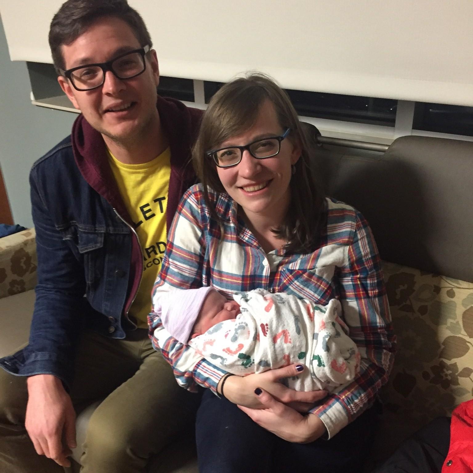 Uncle Ry-Ry & Auntie Chelle meet their niece Noelle - Dover, NH - November 9, 2018