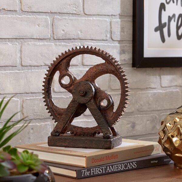 Calera Rusted Gear Sculpture