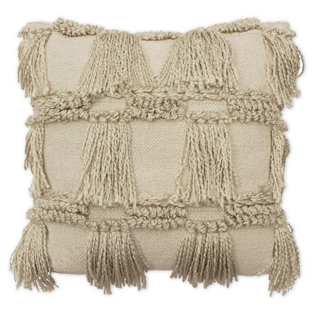 French Connection® Brooklyn Square Throw Pillow in Linen