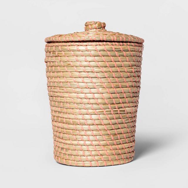 Solid Bathroom Wastebasket Brown/Pink - Opalhouse™