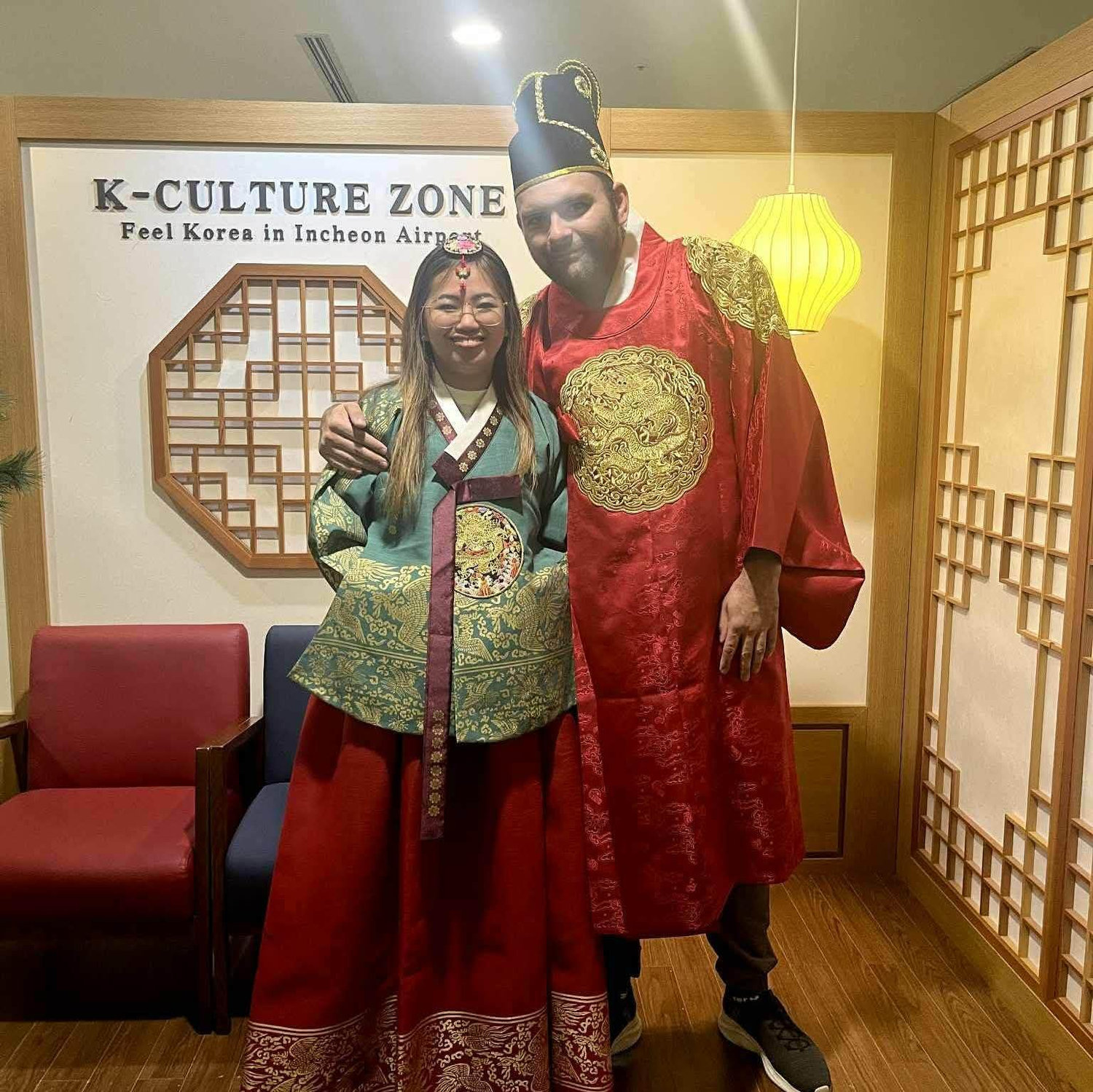 At the K-Culture Zone in South Korea