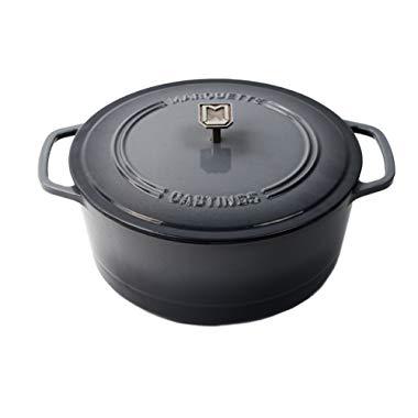 Marquette Castings 6 qt. Cast Iron Dutch Oven (Gray)
