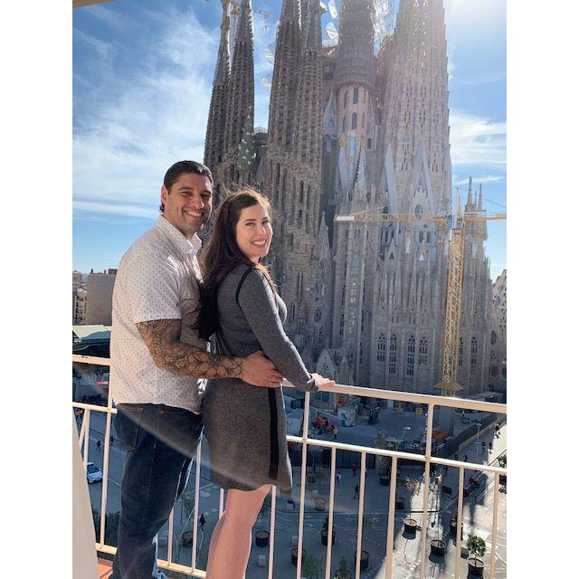 Loving the view in Barcelona. 