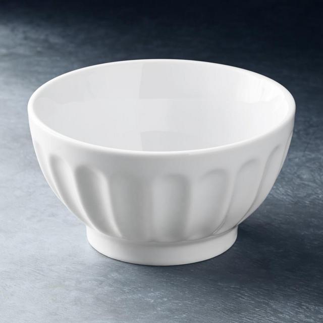 Open Kitchen by Williams Sonoma Porcelain Faceted Bowl, Medium Panel