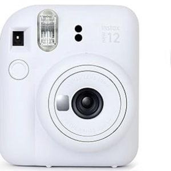 Fujifilm Instax Mini 12 Instant Camera Clay White and Fuji Film Value Pack (60 Sheets) Bundle with Sturdy Tiger Accessories, Carrying Case, Photo Album 64 Pockets