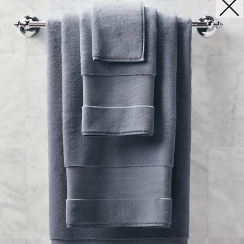 Frontgate Resort Cotton Hand Towels - french blue