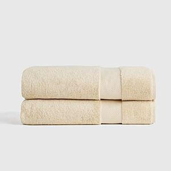 Turkish Ultra Luxe Plush Bath Sheet (Set of 2) in Linen