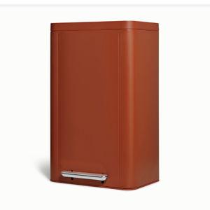 45L Rectangular Step Trash Can - Clay