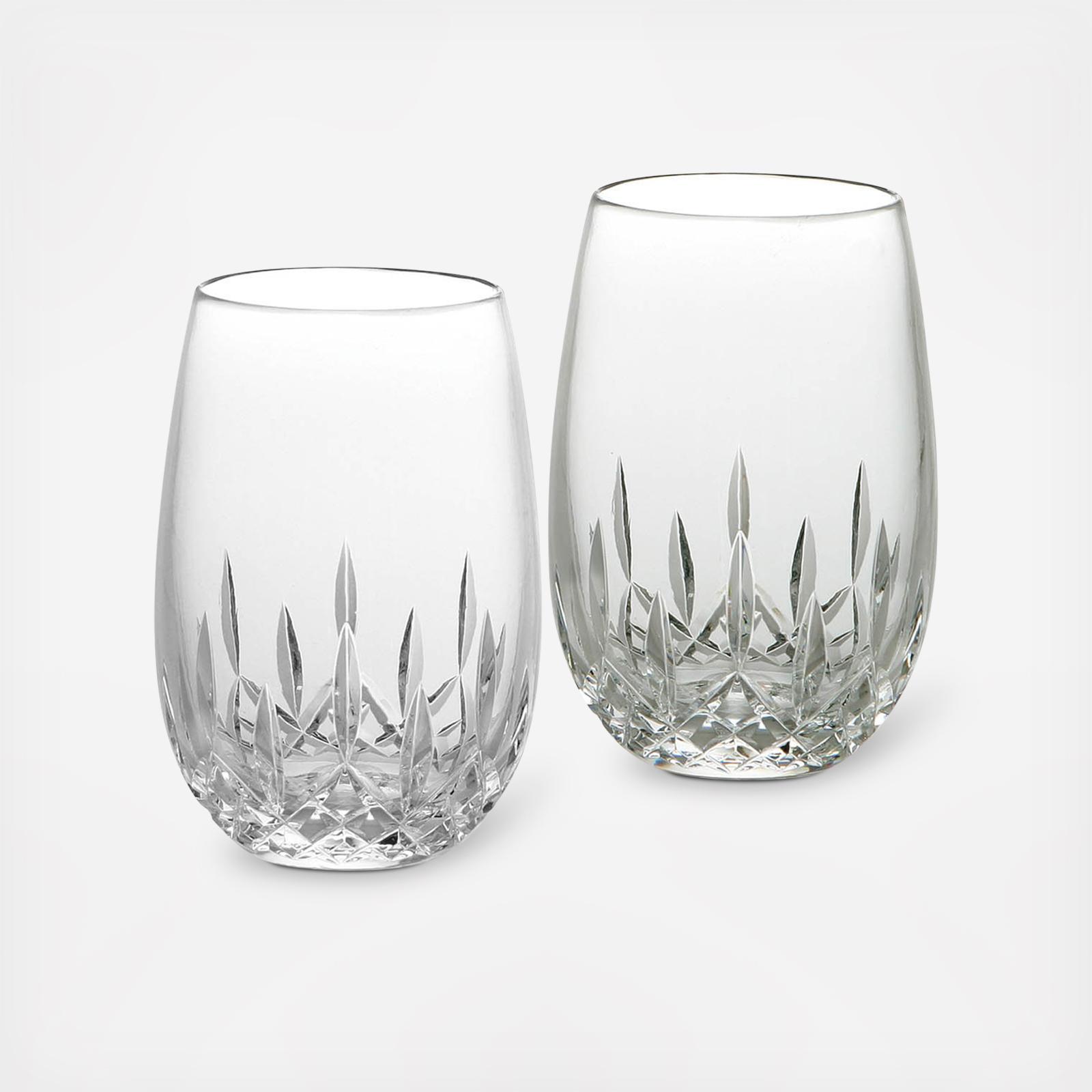 Waterford Crystal Lismore Nouveau Light Red Wine Glasses, Set of 2