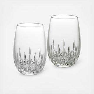 Lismore Essence Stemless White Wine, Set of 2