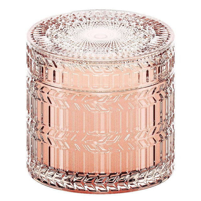 Hidden Label Rose&Sandalwood Scented Candles, Crackling Wood Wick Soy Candles, Muse Collection 7.4oz Glass Jar Decorative Candles, Candles Gifts for Women on Valentines Day Birthday Mothers Day